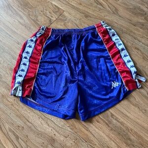 Kappa Men's Athletic Shorts in Blue and Red
